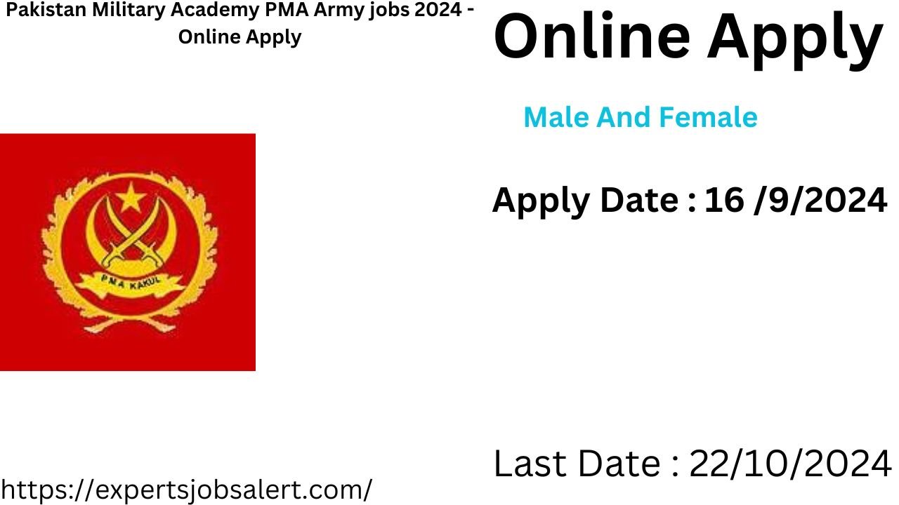 Pakistan Military Academy PMA Army jobs 2024 - Online Apply